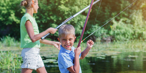 Fishing on Elks Pond